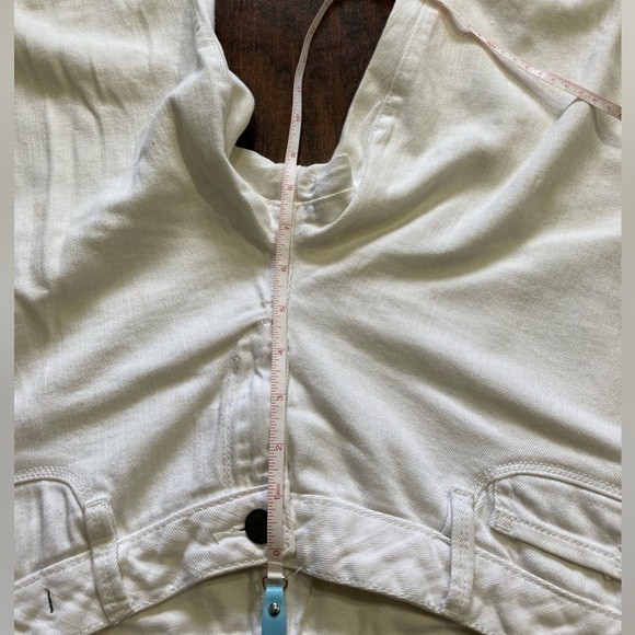 11 BULLHEAD black DENIM LEGGINGS white denim jeans tapered GUC *as is - Picture 7 of 16